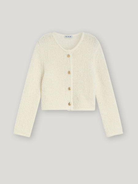 Sosue Fluffy Box Jacket Offwhite