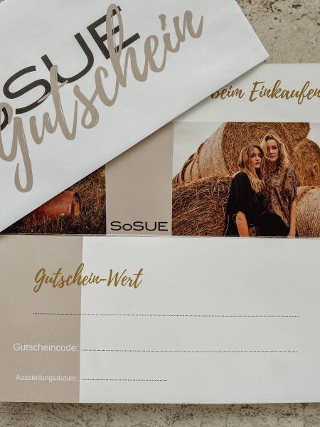 Sosue Geschenkgutschein