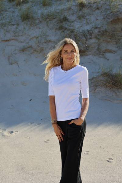 Sosue Half Arm Rip White