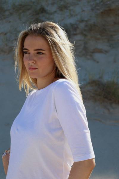 Sosue Half Sleeve White