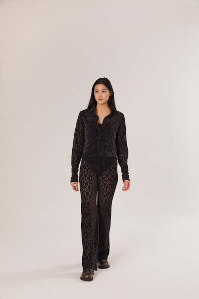 Sosue Lace Pants Black
