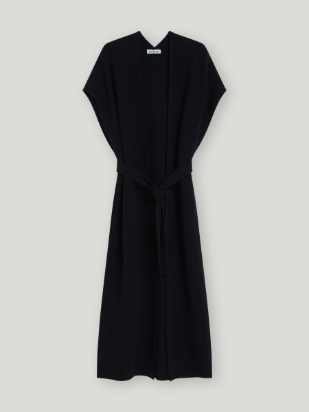 Sosue Long Vest Dark Blue