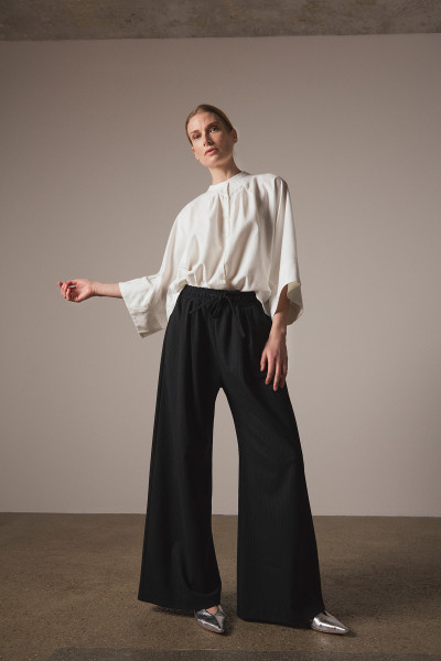 Sosue Pants Pinstripe Black