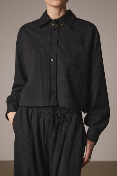 Sosue Pants Pinstripe Black