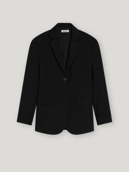 Sosue Pinstripe Blazer Black