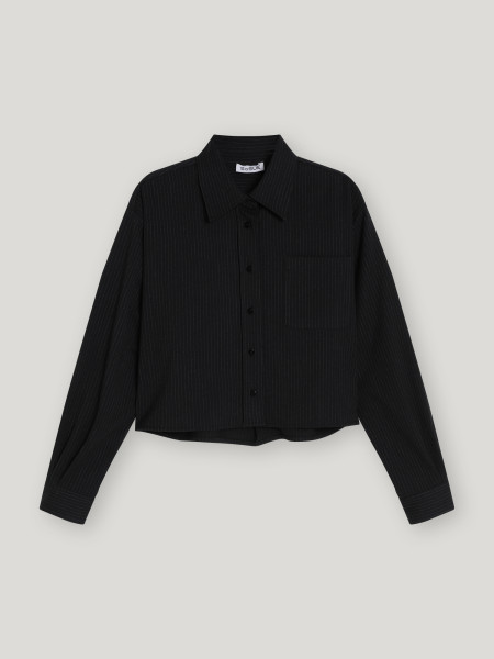 Sosue Pinstripe Blouse Black