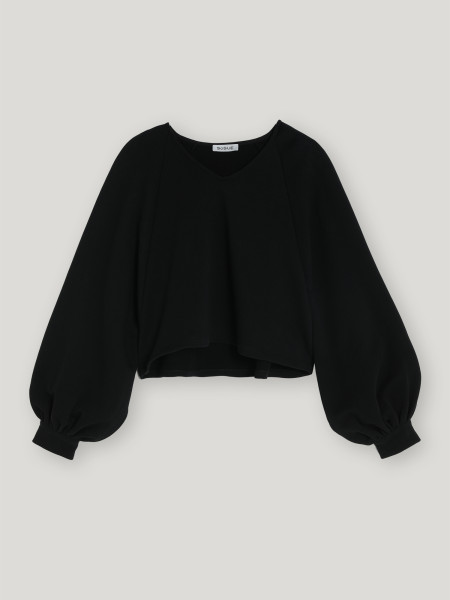 Sosue Pullover Antonia Cropped Black