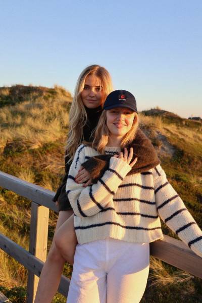 Sosue Pullover Sailor Stripes Cream Blue