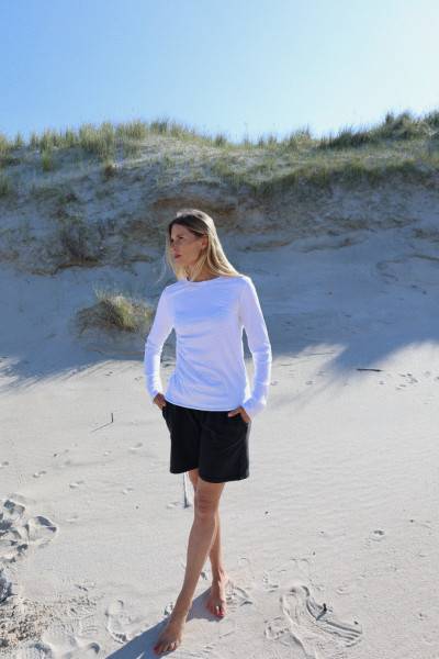 Sosue Shirt Gathering White