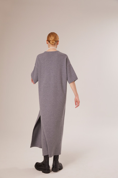 Sosue Short Sleeve Dress Grey