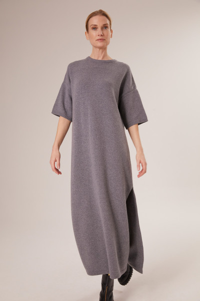 Sosue Short Sleeve Dress Grey