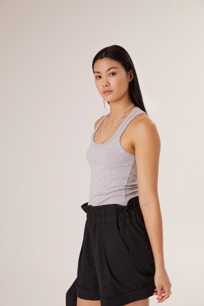 Sosue Tank Top Rip Grey