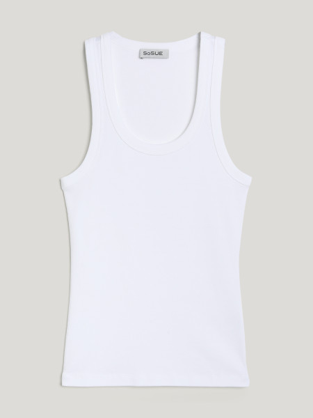 Sosue Tank Top Rip White