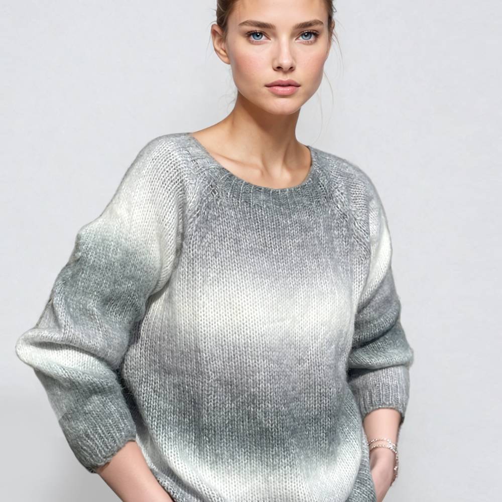 Soul Kathrine LISSIE STRIPE SWEATER grey