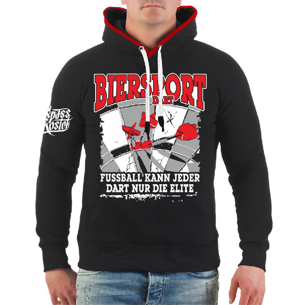 Spass Kostet 3 farbiger Kapuzenpullover Biersport Dart
