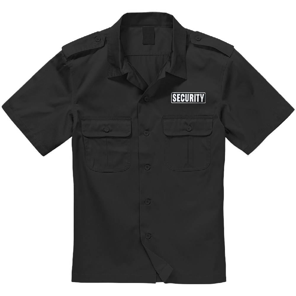 Spass Kostet Armee Hemd Kurzarm SECURITY mit Aufnäher
