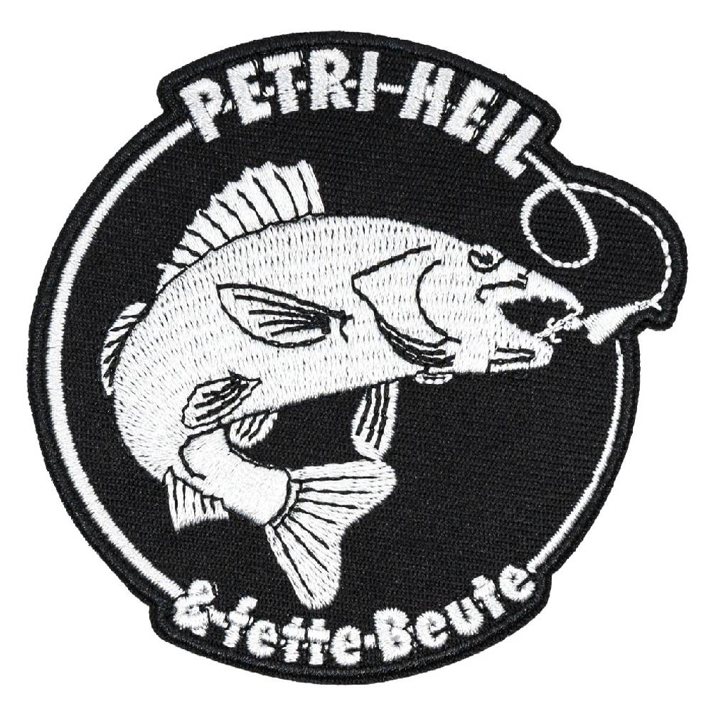 Spass Kostet Aufnäher Aufbügler Angler Petri Heil und fette Beute