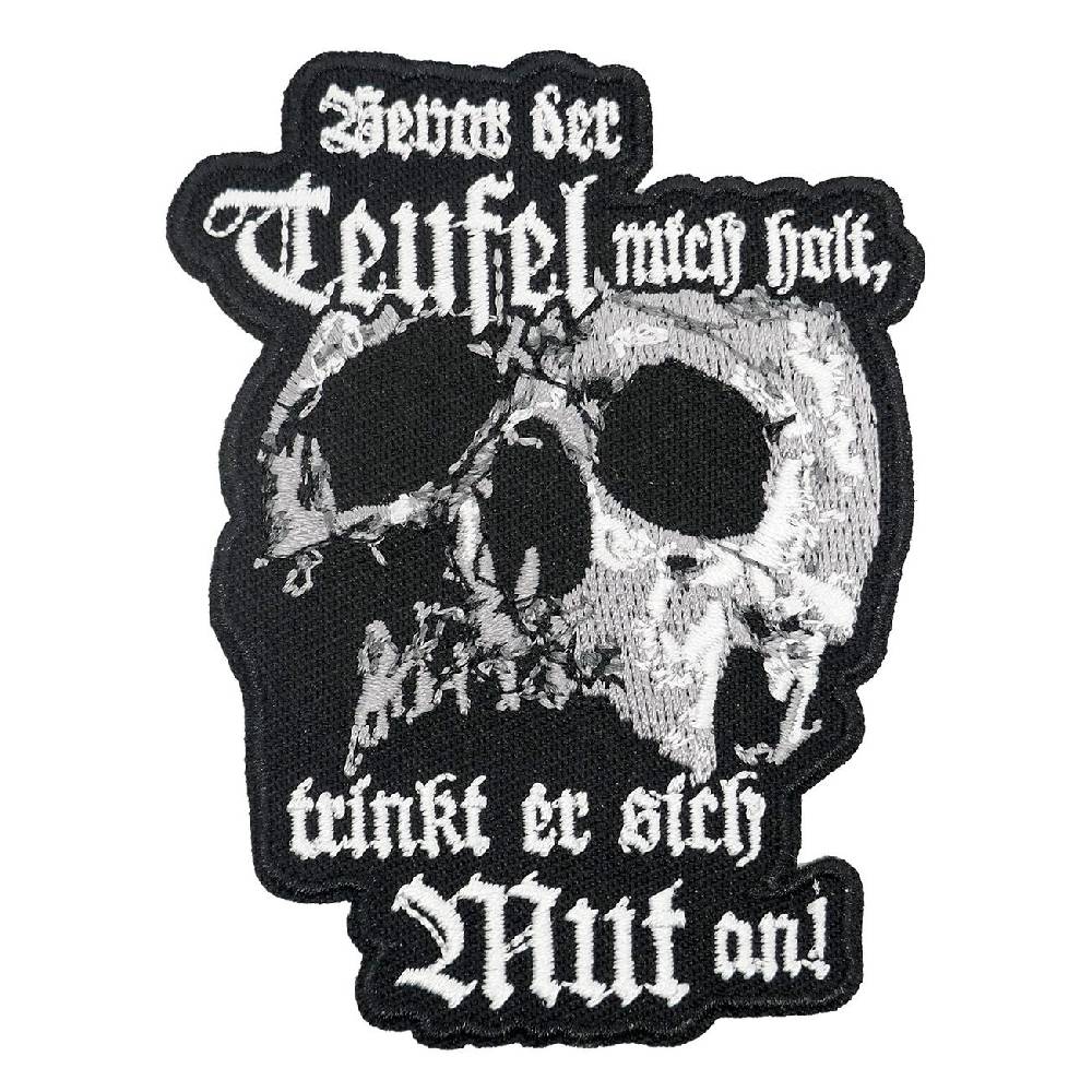 Spass Kostet Aufnäher Aufbügler Bevor der Teufel mich holt