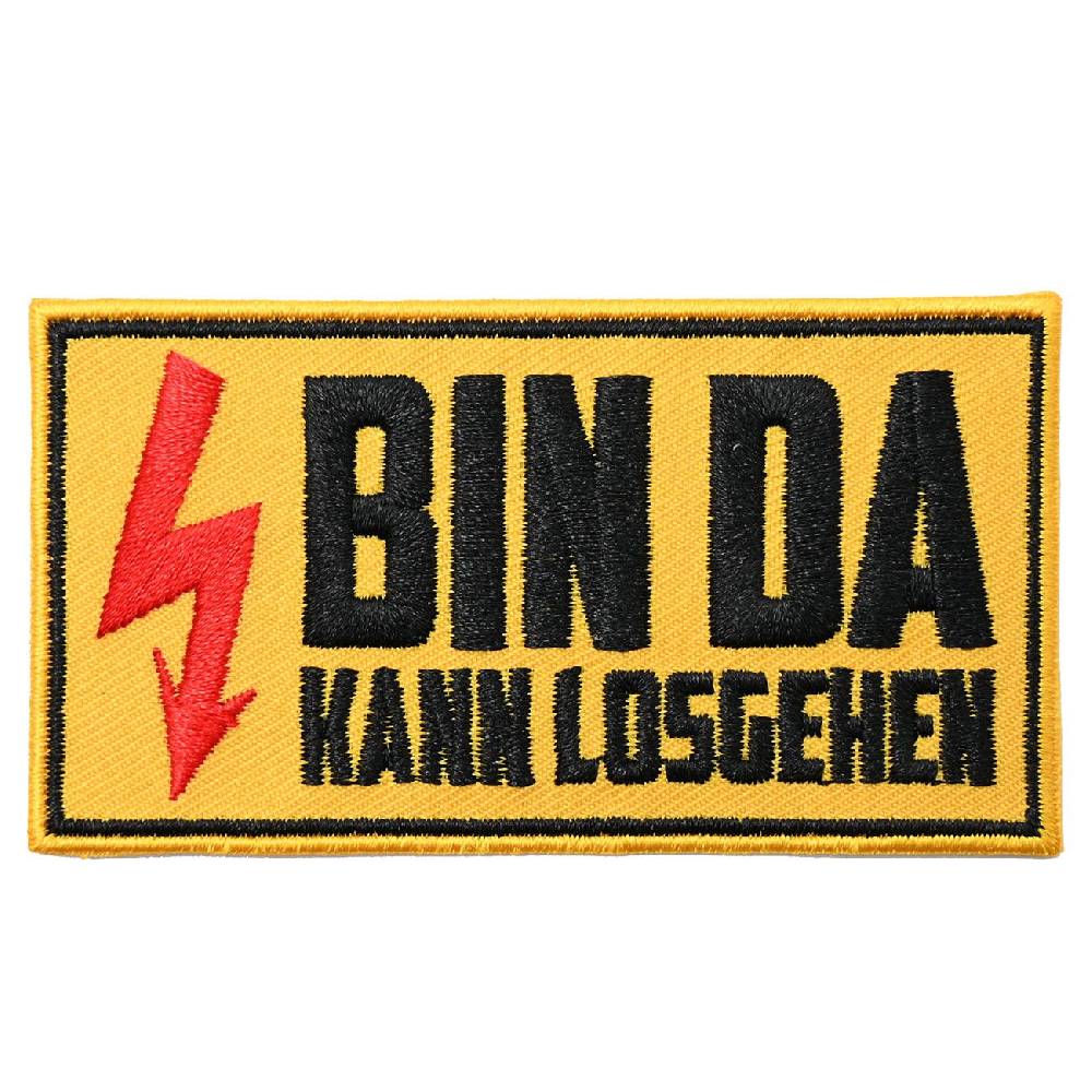 Spass Kostet Aufnäher Aufbügler BIN DA kann losgehen