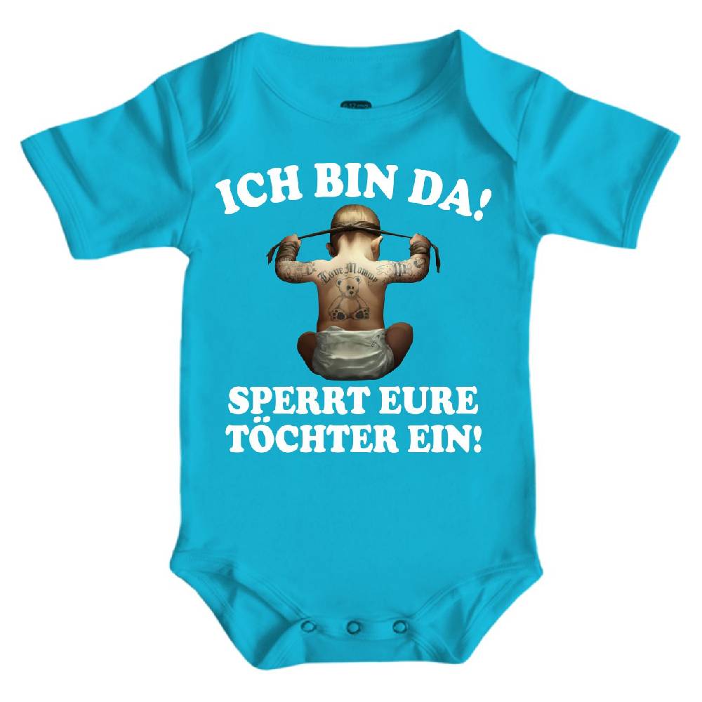 Spass Kostet Baby Body Strampler kurz Ich bin da sperrt eure Töchter ein