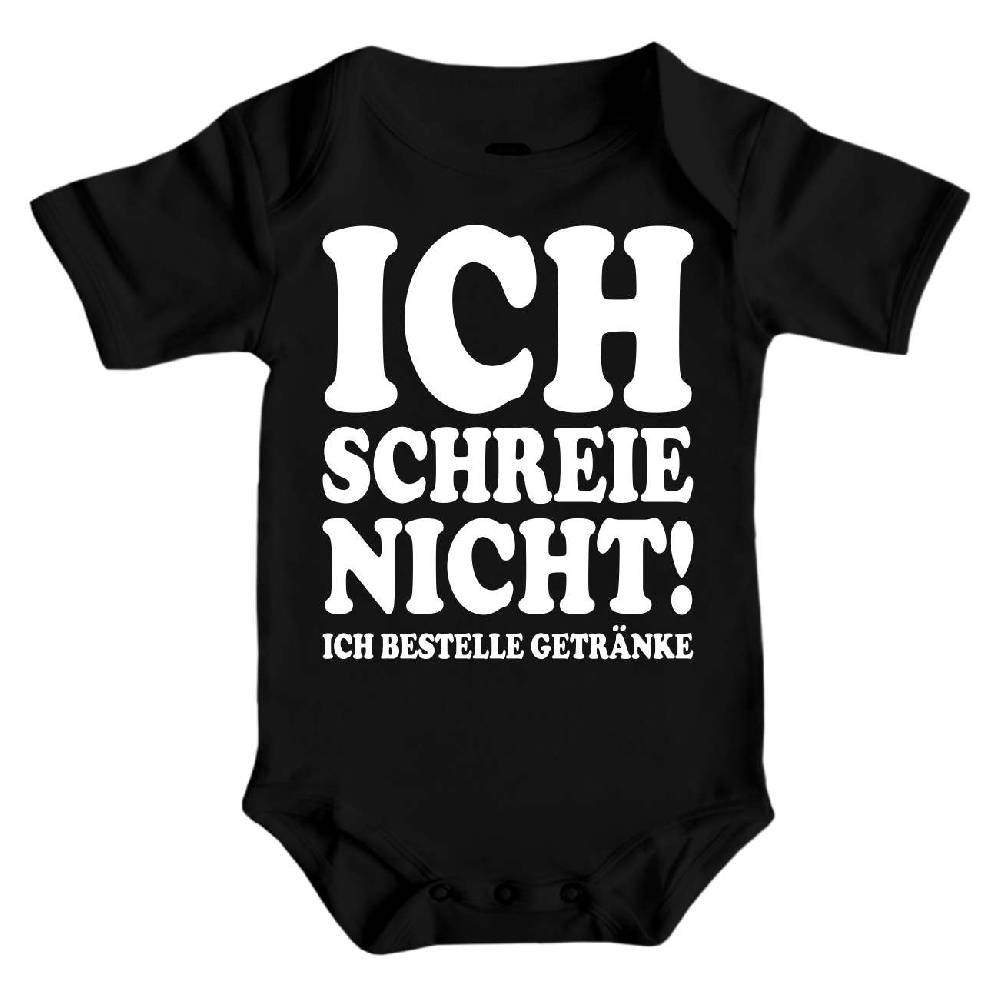 Spass Kostet Baby Body Strampler kurz Ich schreie nicht – ich bestelle Getränke
