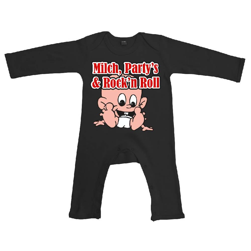 Spass Kostet Baby Body Strampler lang Sprüche Milch Partys Rock'n Roll