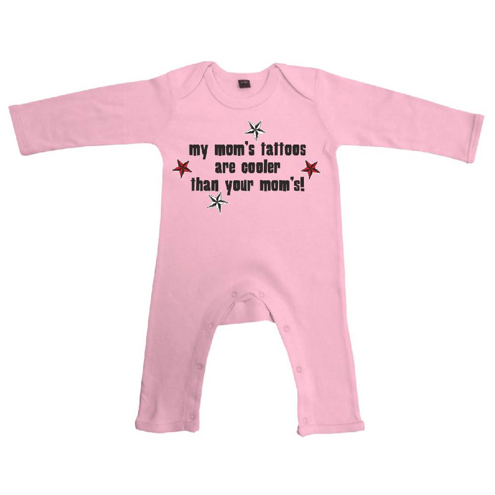 Spass Kostet Baby Body Strampler lang Sprüche My Moms Tattoos