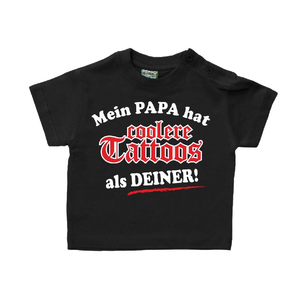 Spass Kostet Baby Kinder T-Shirt Mein Papa hat coolere Tattoos als deiner