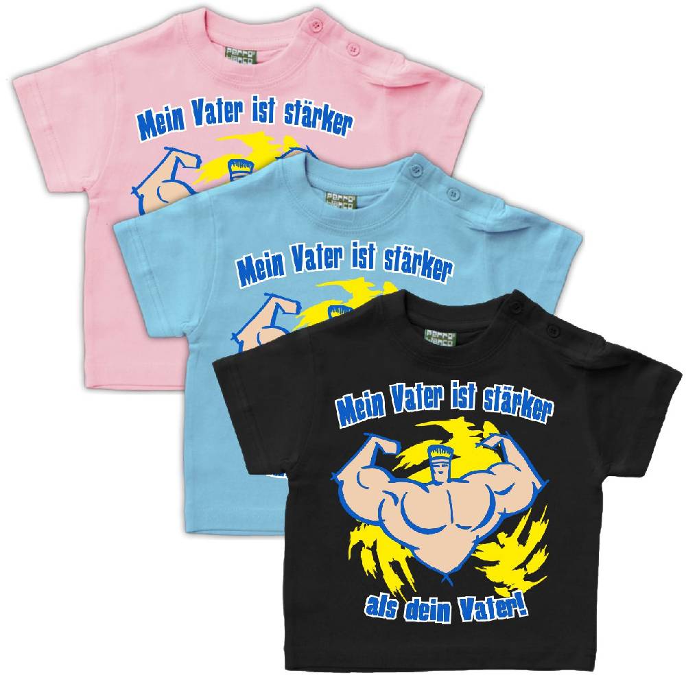 Spass Kostet Baby Kinder T-Shirt Mein Vater ist stärker als dein Vater