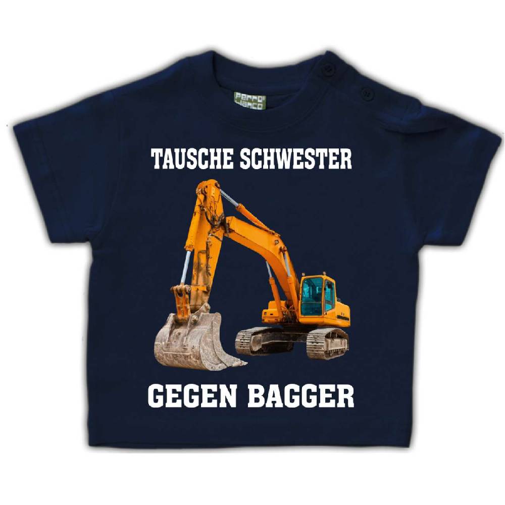 Spass Kostet Baby Kinder T-Shirt Tausche Schwester gegen Bagger