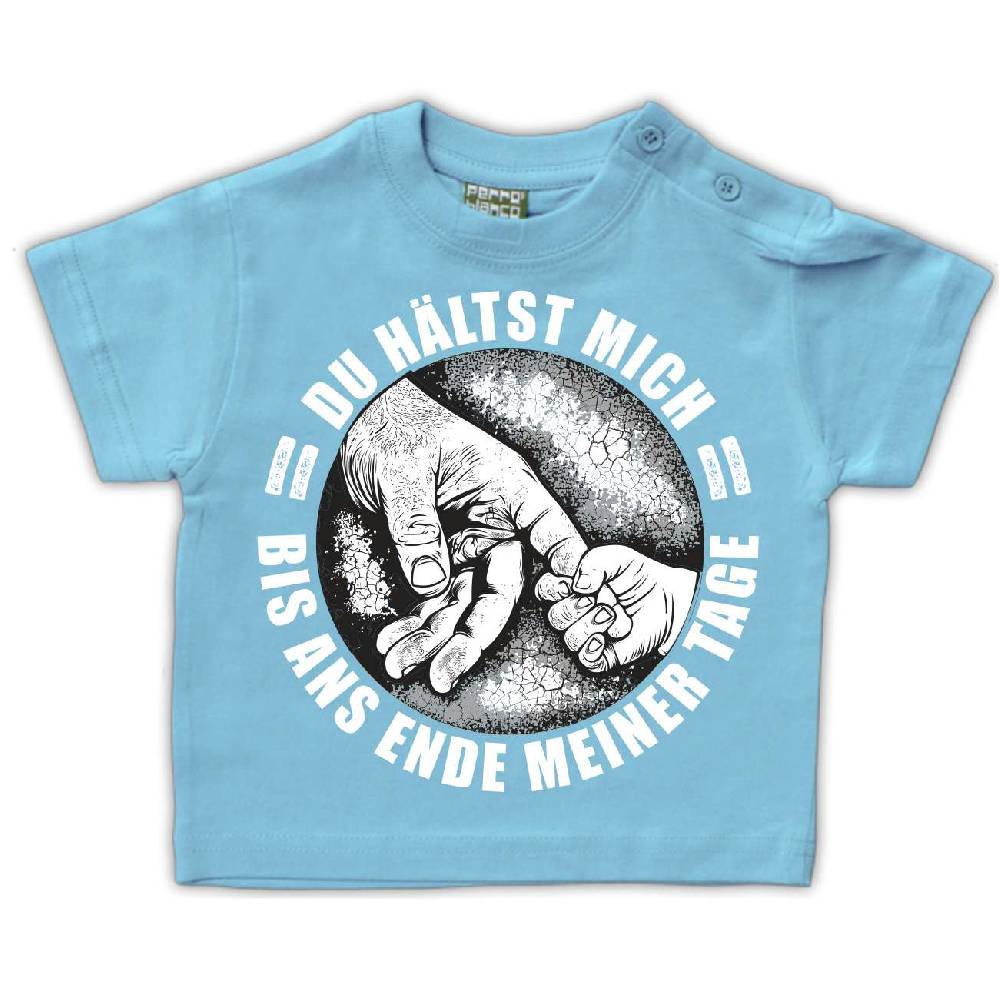 Spass Kostet Baby Kinder T-Shirt Vater Papa Sohn Tochter DU HÄLTST MICH BIS ANS ENDE MEINER TAGE