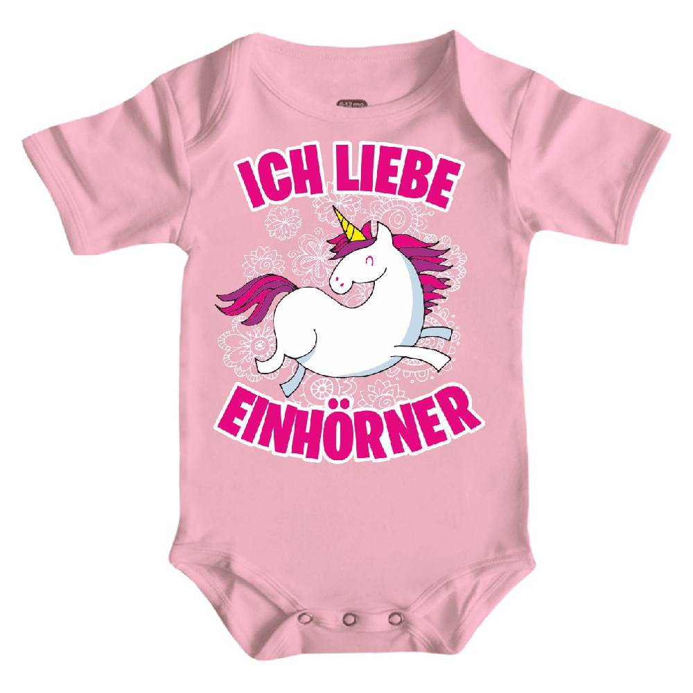 Spass Kostet Baby Strampler kurz Ich liebe Einhörner