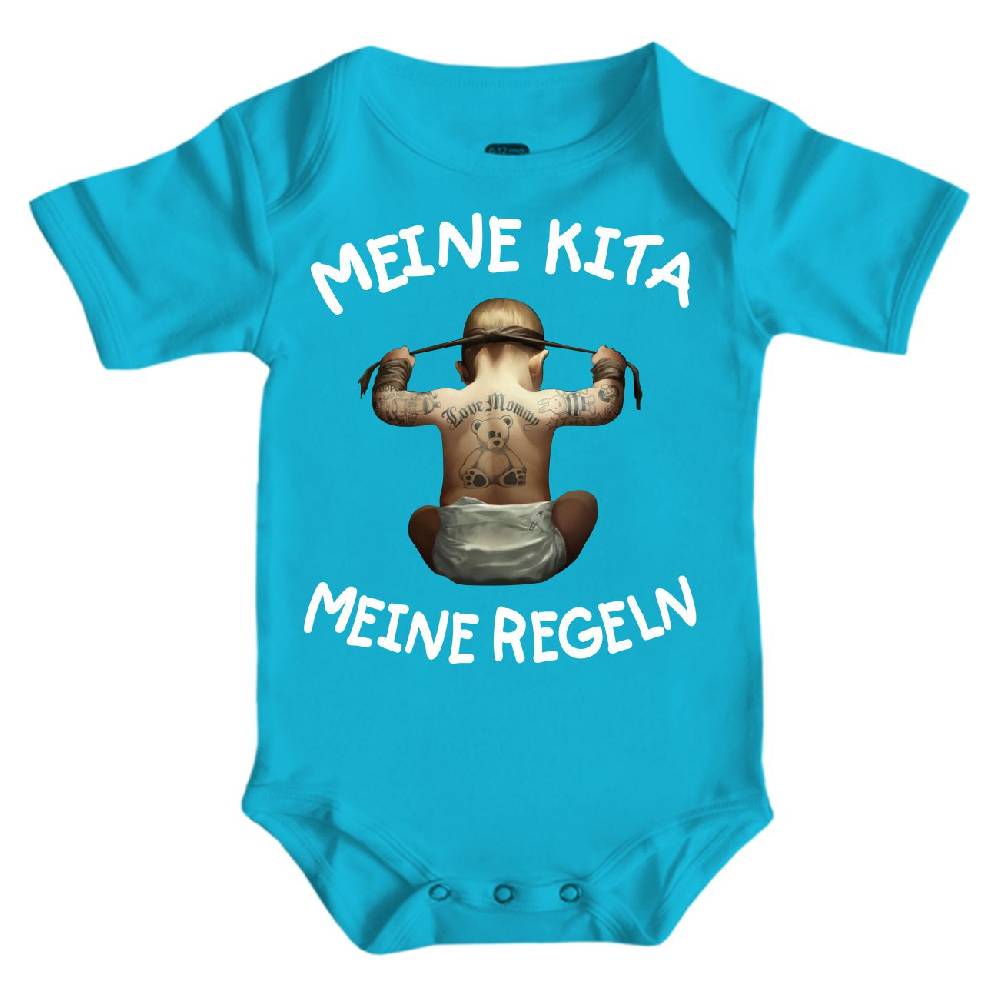 Spass Kostet Baby Strampler kurz Meine Kita meine Regeln