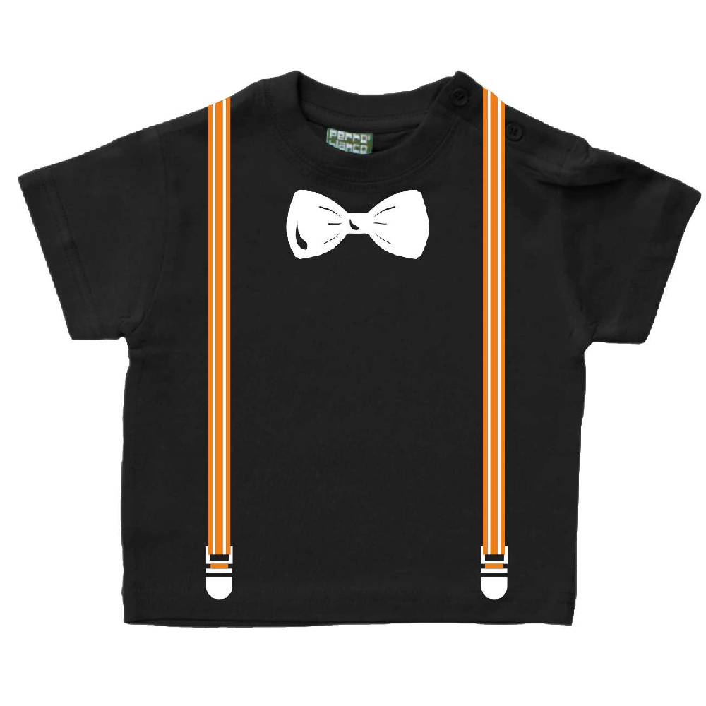 Spass Kostet Baby TShirt Jungs mit Hosenträger oder Fliege auf Wunsch