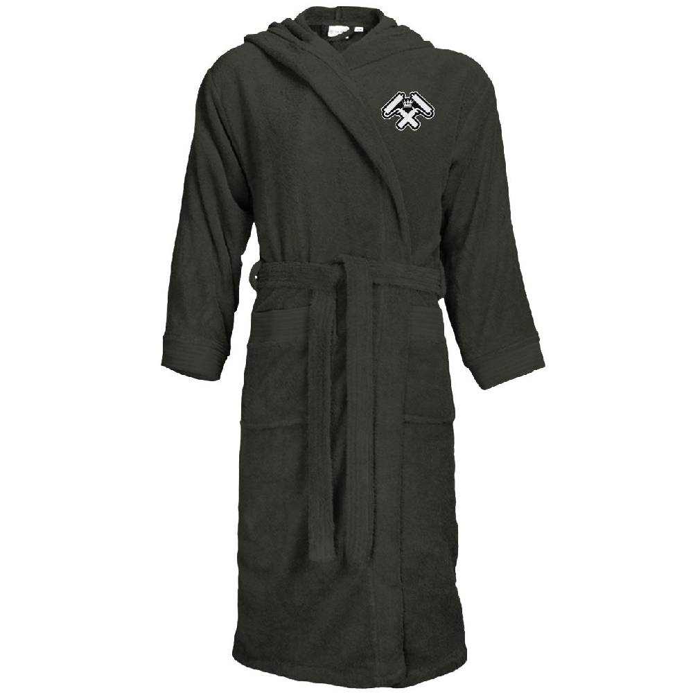 Spass Kostet Bademantel Frottee mit Kapuze und Aufnäher Maler Größe S bis XXXL