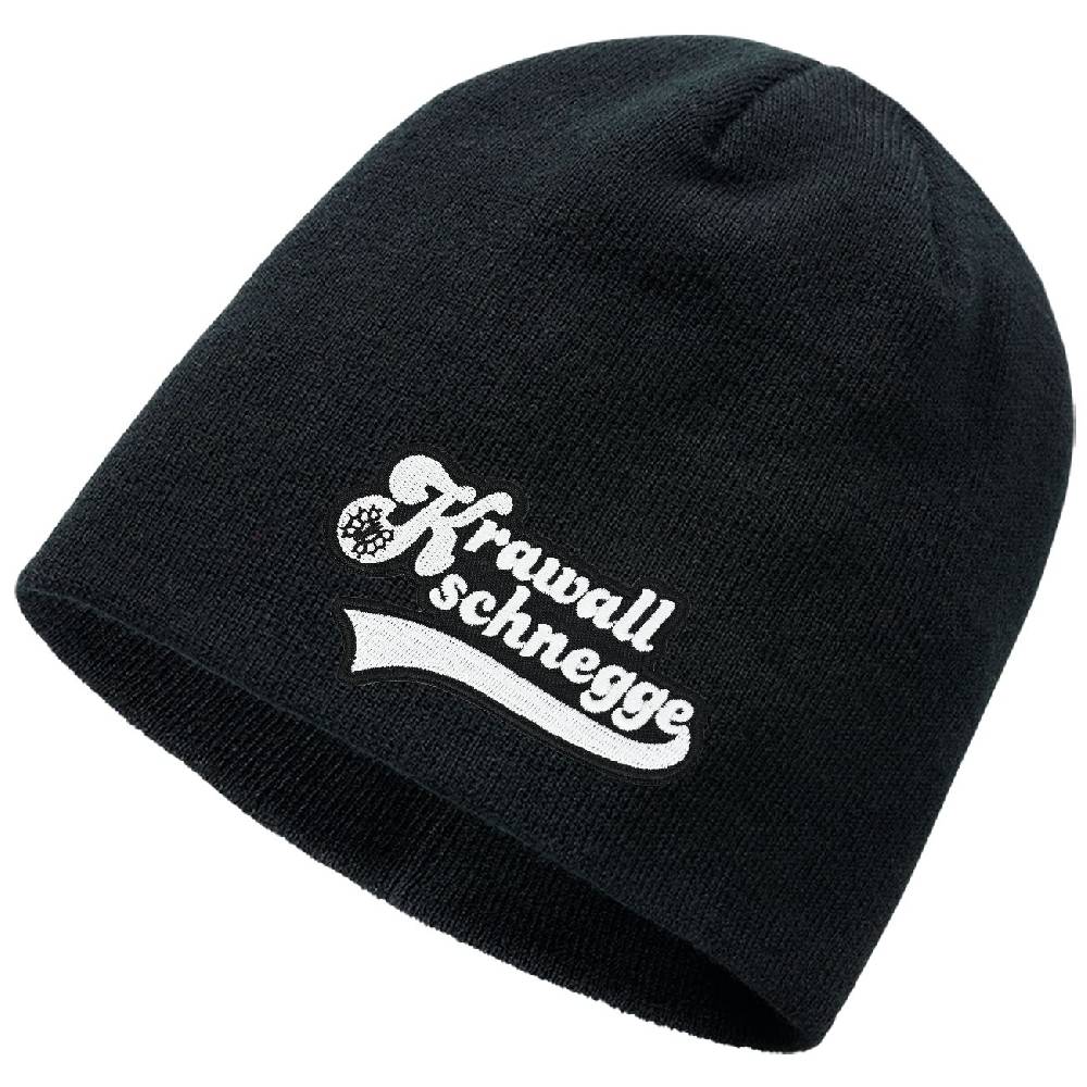Spass Kostet Beanie mit Aufnäher Krawallschnegge WEISS