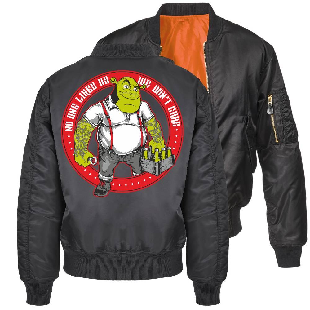 Spass Kostet Bomberjacke Pilotenjacke Oi Skin Punk No one like us Größe S bis 7XL