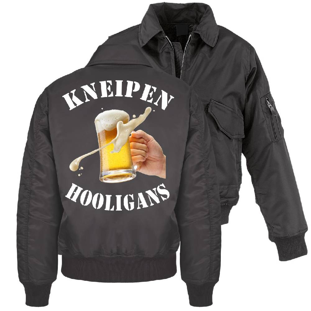 Spass Kostet CWU Bomberjacke mit Kragen KNEIPEN HOOLIGANS