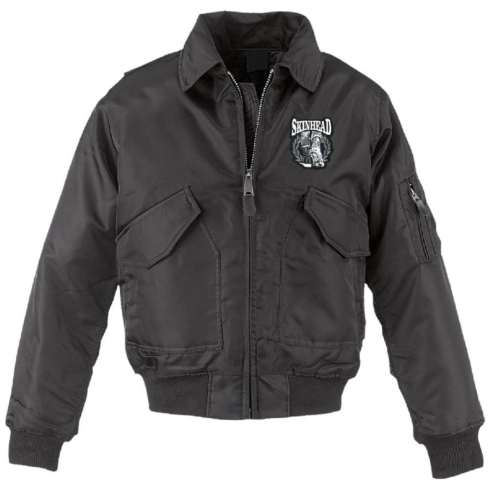 Spass Kostet CWU Bomberjacke mit Kragen Skinhead - a way of life