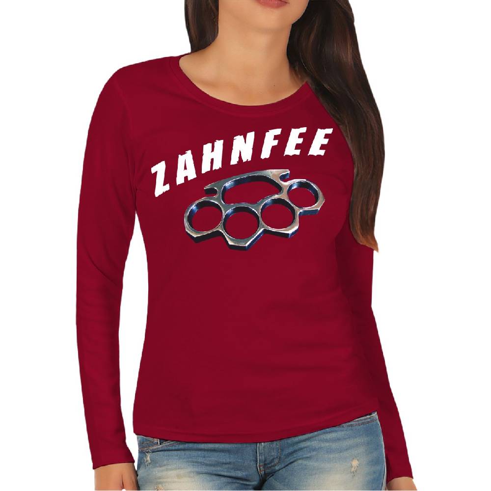 Spass Kostet Damen Langarmshirt Longsleeve Zahnfee Schlagring