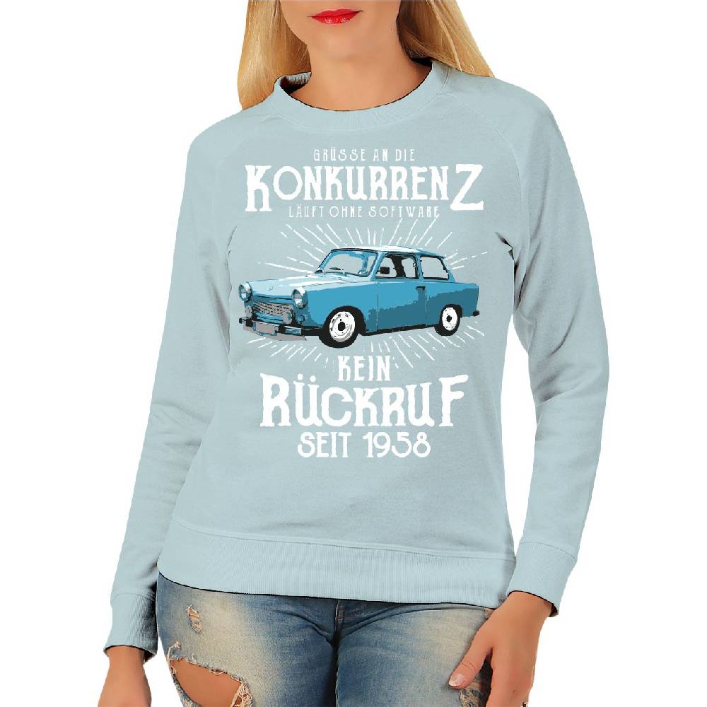 Spass Kostet Damen Pullover Sweatshirt DDR Grüße an die Konkurrenz KEIN RÜCKRUF