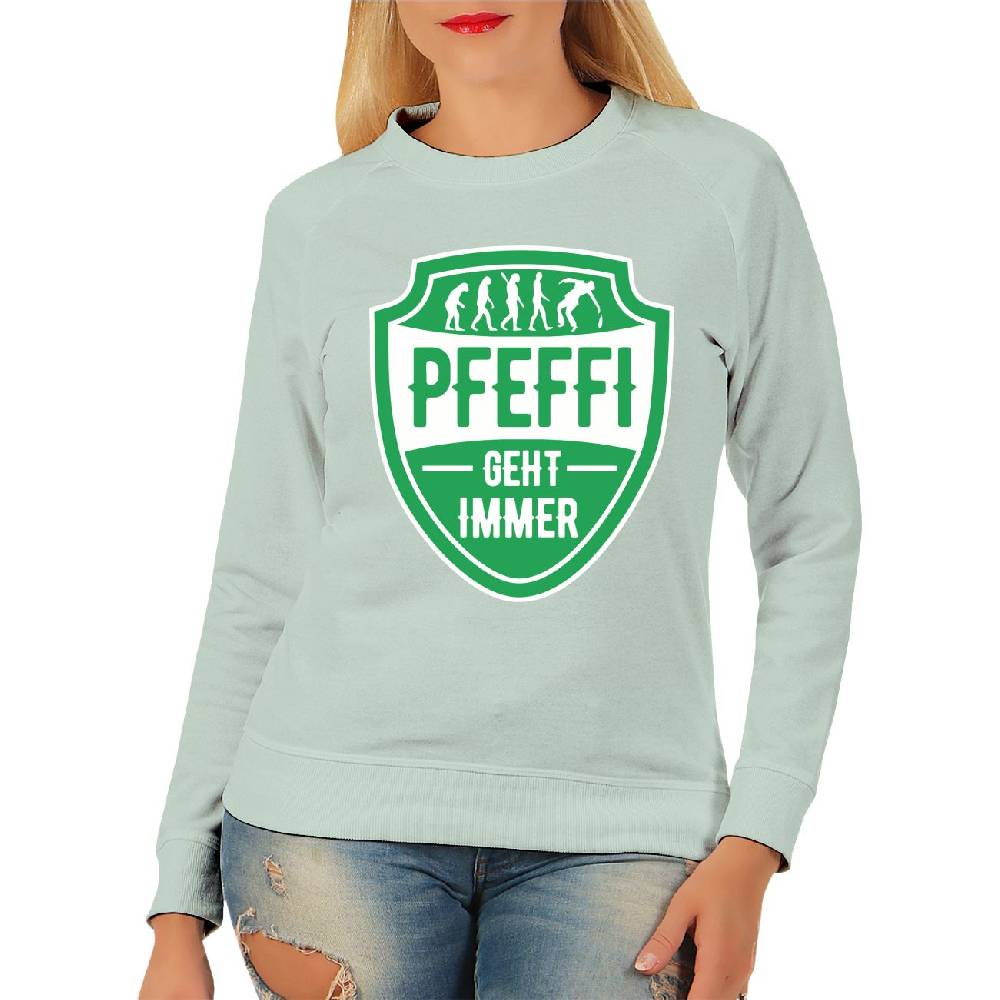Spass Kostet Damen Pullover Sweatshirt Pfefferminz geht immer