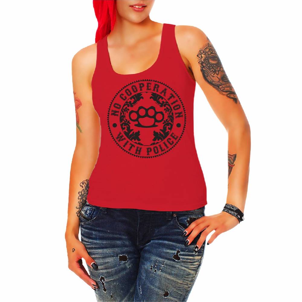 Spass Kostet Damen Tank Top No Cooperation with Police