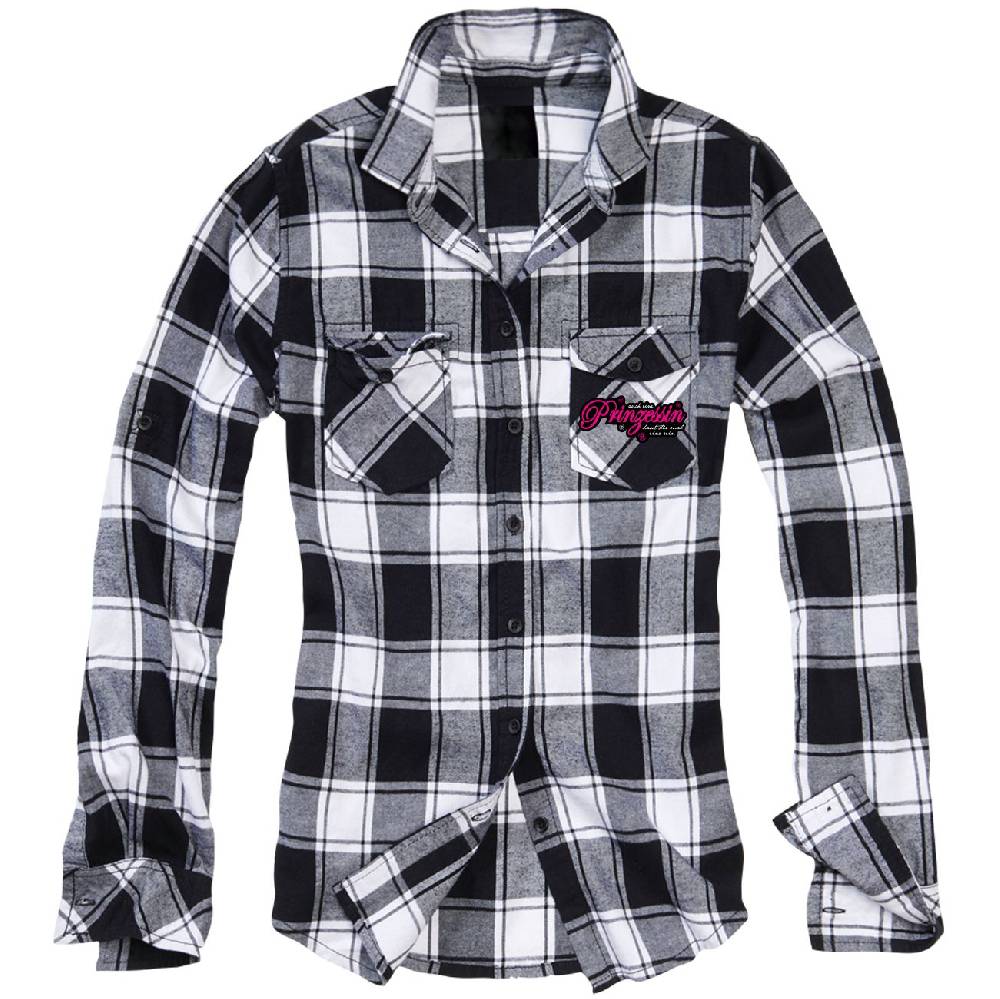 Spass Kostet Frauen Flanell Shirt Langarm auch eine Prinzessin haut dir mal eine rein