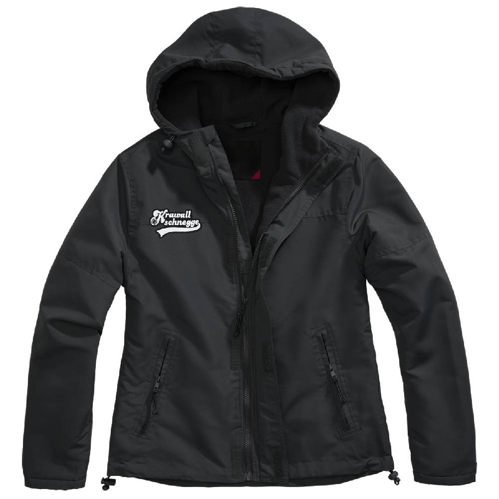 Spass Kostet Frauen Gefütterter Windbreaker Jacke Krawallschnegge WEISS