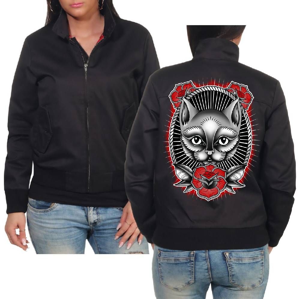 Spass Kostet Frauen Harrington Jacke Cat Mum Katzenmama
