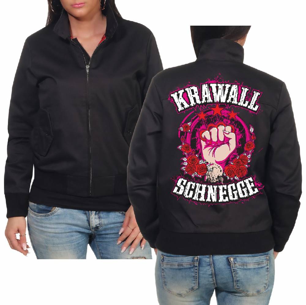 Spass Kostet Frauen Harrington Jacke Krawallschnegge