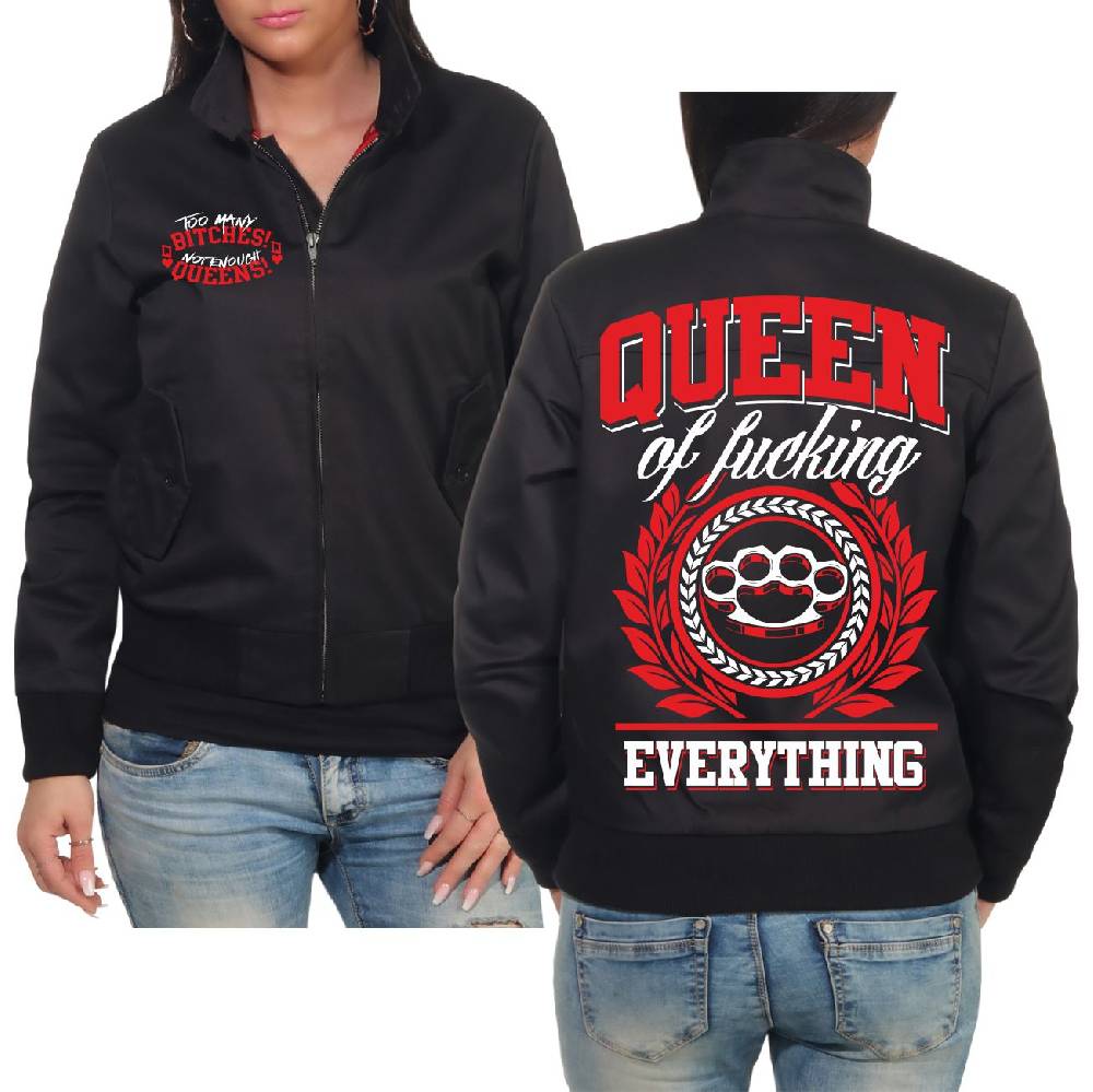 Spass Kostet Frauen Harrington Jacke Queen of fucking everything