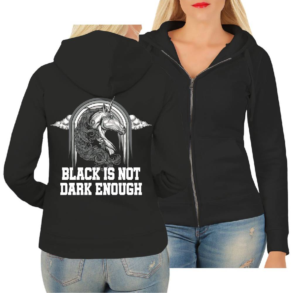 Spass Kostet Frauen Kapujacke Black is not dark enough
