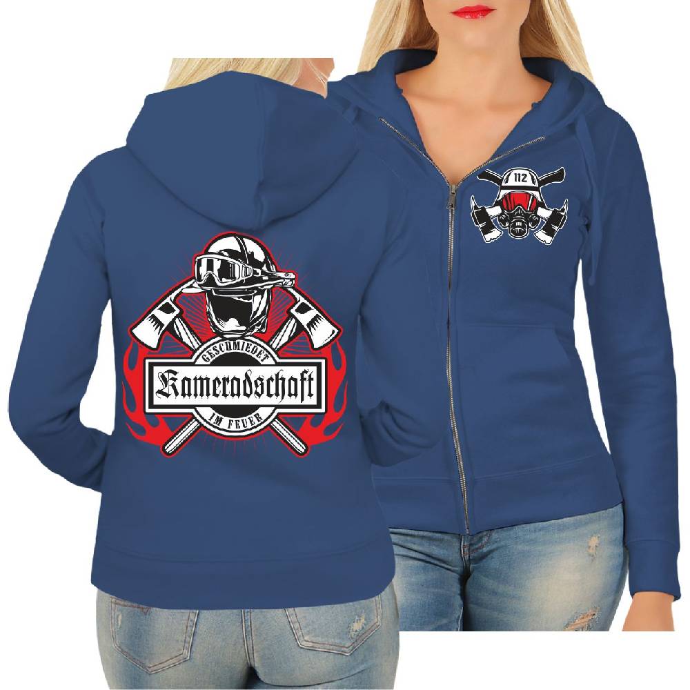 Spass Kostet Frauen Kapujacke Feuerwehr Kameradschaft geschmiedet im Feuer
